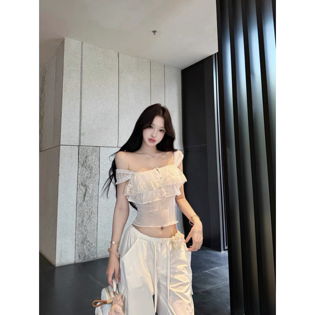 Áo nữ 2 dây ôm body TABISHOP Áo kiểu nữ bèo ren sexy tôn dáng(320) | BigBuy360 - bigbuy360.vn