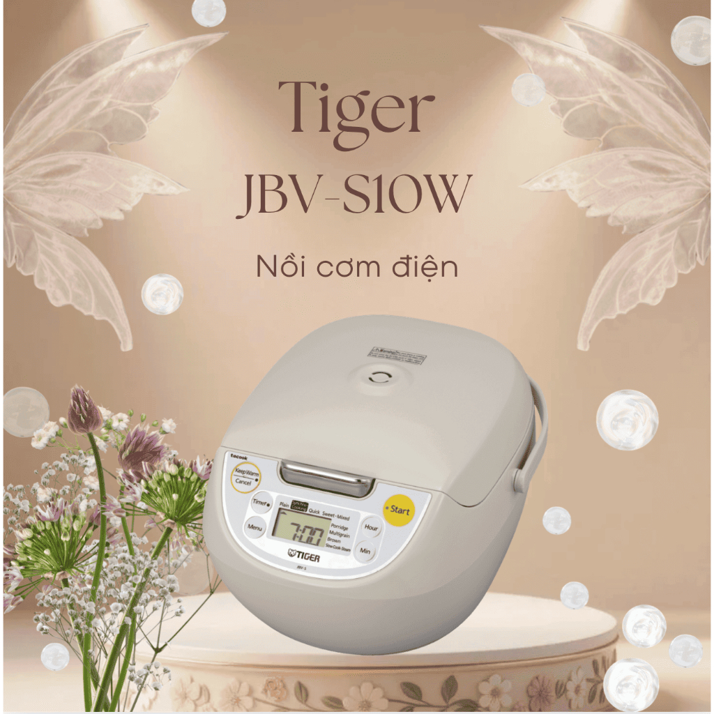 Nồi cơm điện tử Tiger 1 lít JBV-S10W