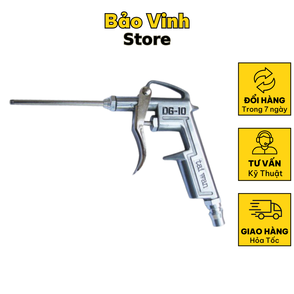 Súng xịt bụi khô thổi bụi vệ sinh khí nén DG10 TAIWAN - Bảo Vinh Store
