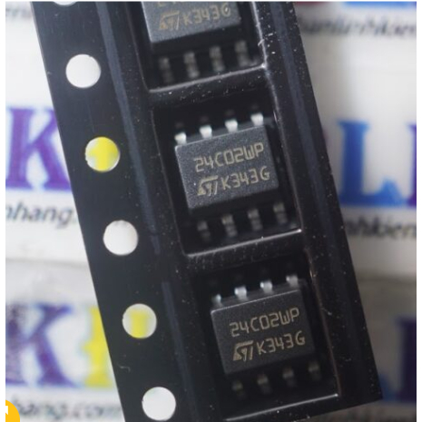3 IC Nhớ EEPROM 24C02WP 24C02 SOP-8 hãng STMicroelectronics.