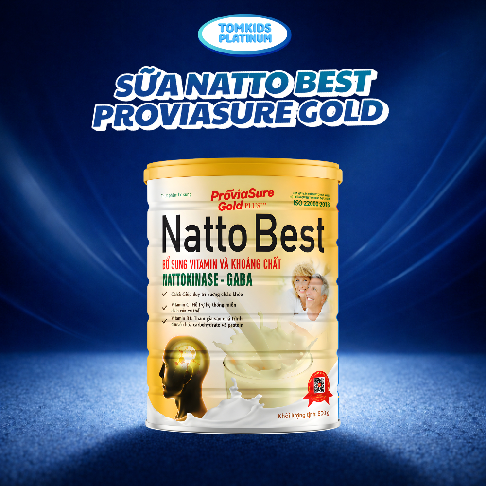 Sữa ProviaSure Gold Plus+++ Natto Best 800g - Dinh Dưỡng Cho Người Tiểu Đường, Tim Mạch Hương Vani