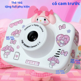 [Tặng thẻ nhớ 16G] Máy ảnh có 2 CAMERA chụp thật Disney Lotso dành cho bé cho chụp ảnh nét đẹp