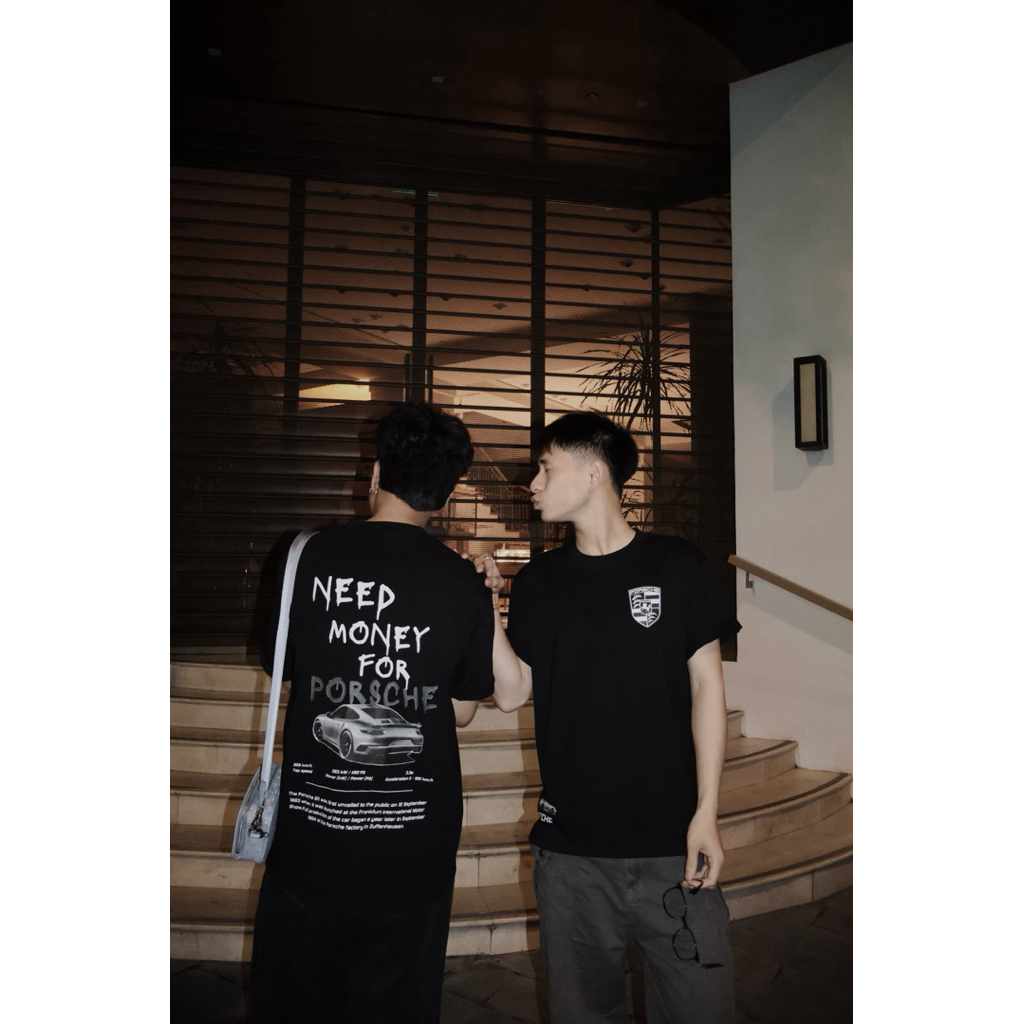 ÁO ĐƠN ÁO COUPLE NEED MONEY FOR PORSCHE ĐỦ SIZE M L XL