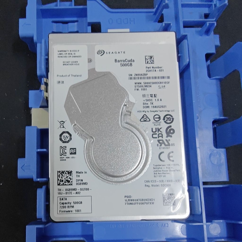 ổ cứng Seagate BarraCuda 500GB (Model: ST500LM034) hàng mới 100% bóc máy tính mới