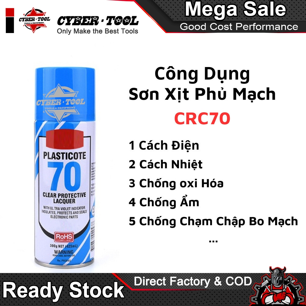 Sơn Phủ Bảo Vệ Bo Mạch CRC70 Cách Điện Chống Oxi Hóa