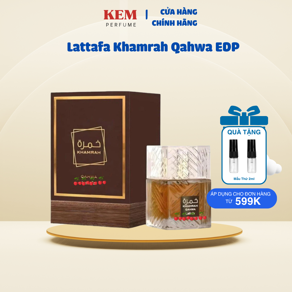 10ML | Lattafa Khamrah Qahwa EDP | Nước Hoa Unisex | KemPerfume
