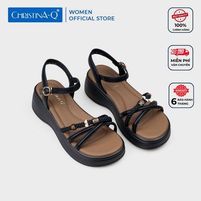 Giày Sandals Nữ Đế Xuồng CHRISTINA-Q XDX164I