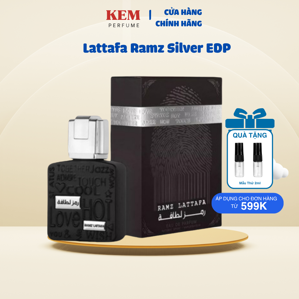 10ML Nước Hoa Unisex Lattafa Ramz Silver EDP-KemPerfume