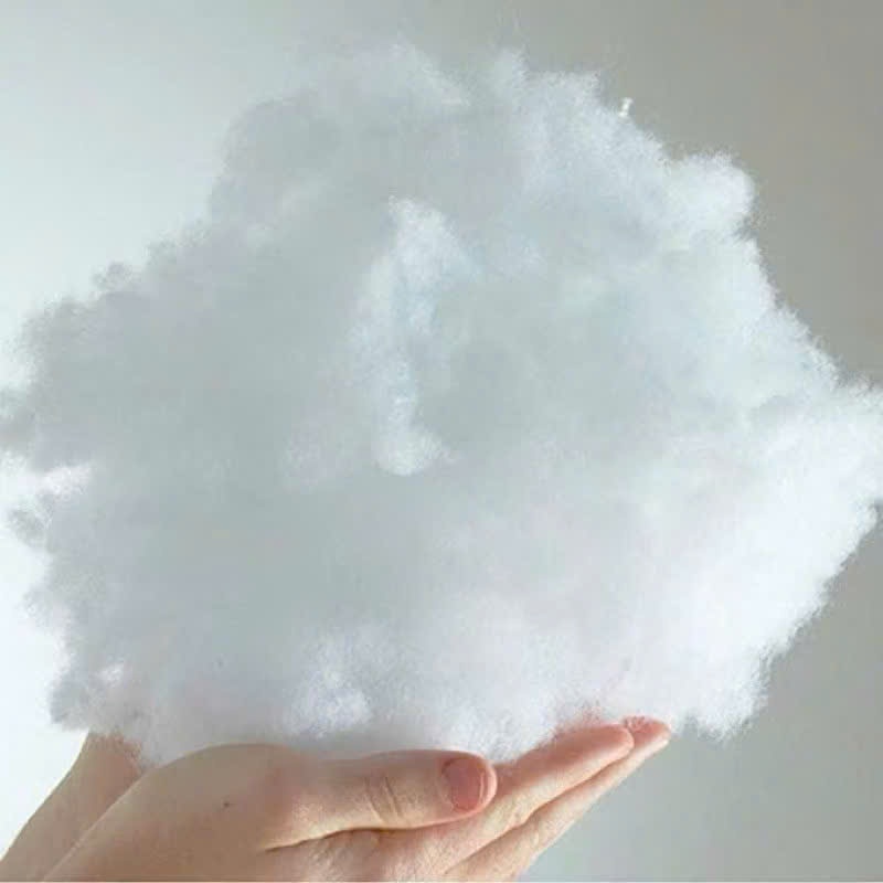 Bông Gòn 7D Trắng Sạch Cao Cấp Đàn Hồi Túi 2Kg,2.5kg,3kg - Bông Nhồi Gối Thú Nhồi Bông Chống Xẹp Lún