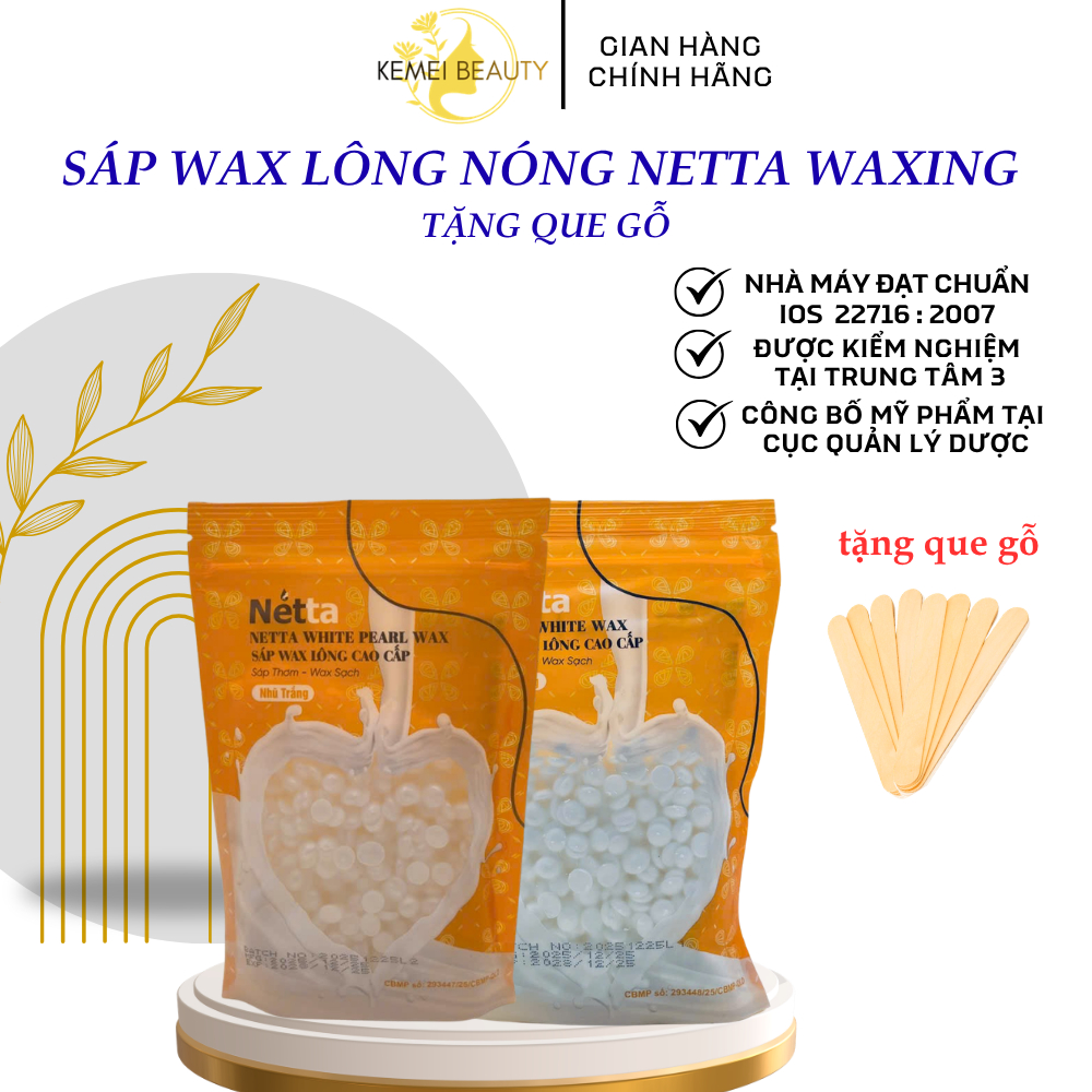 Sáp wax lông nóng Netta Waxing wax lông nách, wax tay chân, sáp wax bikini, sáp wax toàn thân body s