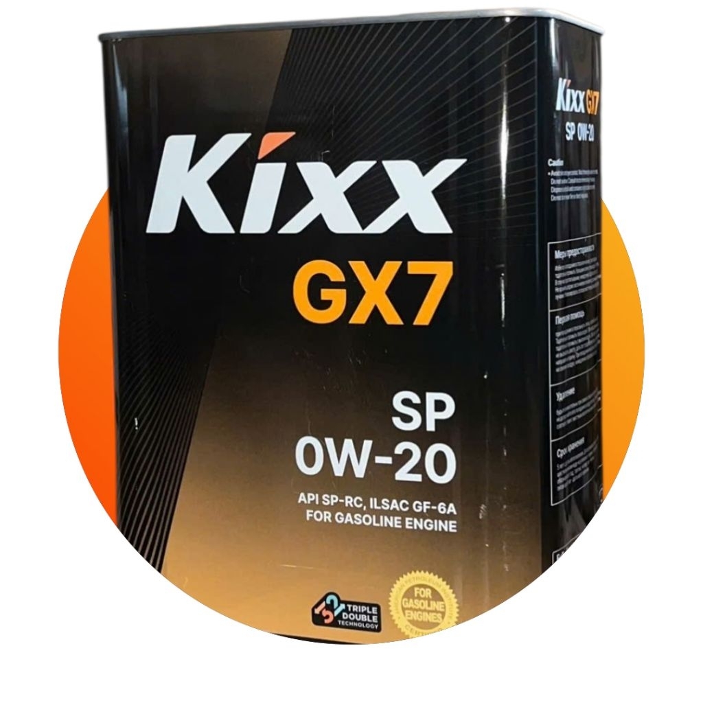 Nhớt động cơ ô tô xăng Kixx GX7 SP 0W20 Fully Synthetic - Can thiếc 4l.