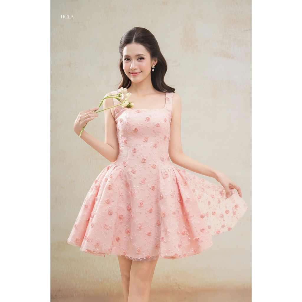TIELA Đầm váy hoa dáng ngắn - Rose Dress | BigBuy360 - bigbuy360.vn