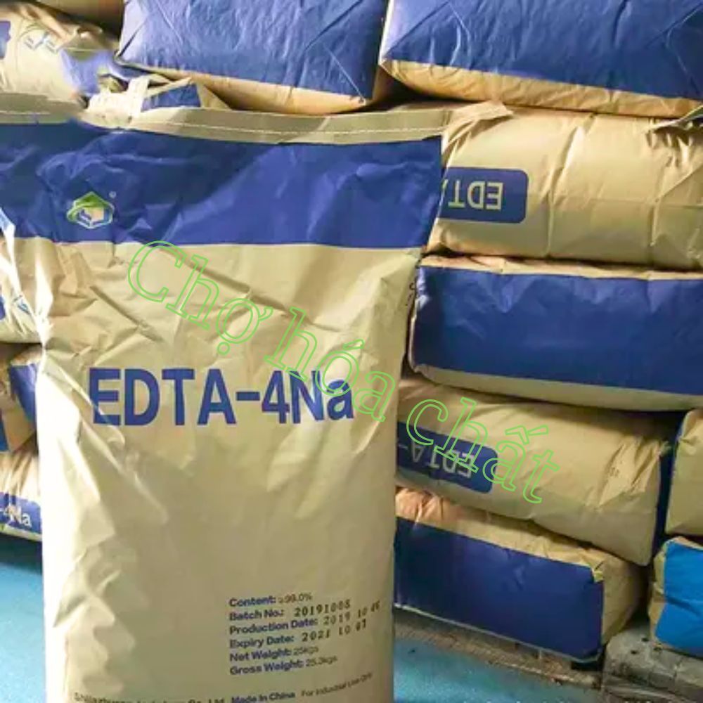 (chọn 1 đơn 1 bao) EDTA 4Na 99% bao 25kg - Chất xử lý nước, làm mềm nước, hạ phèn , xử lý kim loại n
