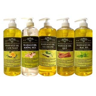 Dầu Massage Body ( nhiều mùi tự chọn ) dùng cho mọi loại da , Hương thơm tự nhiên , nhiều mùi tự chọn - Chai Vòi Nhấn