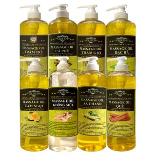 Dầu Massage Body vói nhấn 1 lít -  Can 5 lít Tinh Dầu Thiên nhiên 100% dùng cho mọi loại da ( nhiều mùi tự chọn)