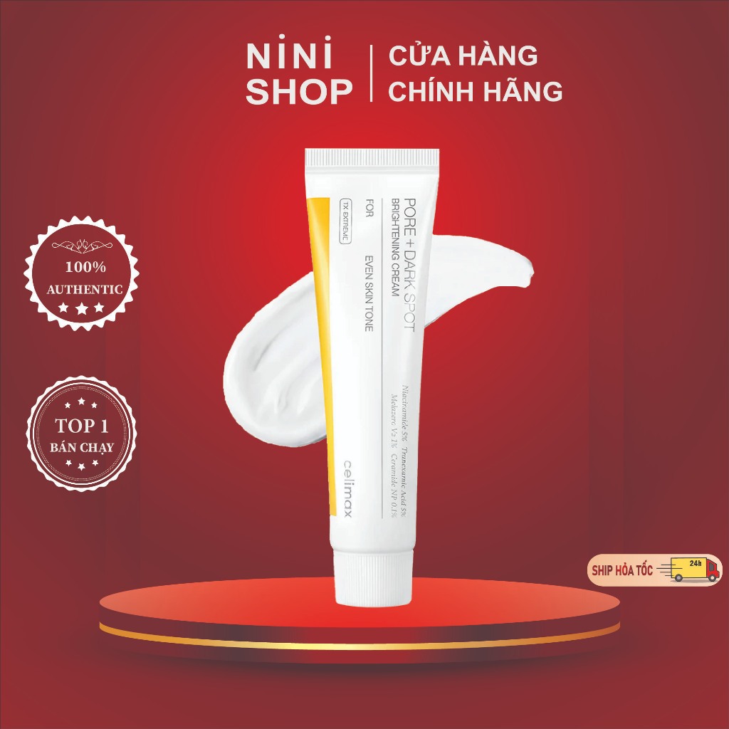 Kem Dưỡng Sáng Da Celimax Pore + Dark Spot Brightening Cream 35ml - ninishop
