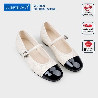 Giày Búp Bê Nữ Mũi Tròn CHRISTINA-Q GBB217