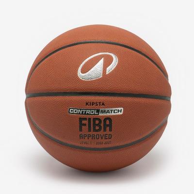 Quả bóng rổ cỡ 7 theo tiêu chuẩn fiba bt500 touch nâu Decathlon TARMAK mã 8648082
