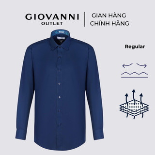 Áo Sơ Mi Dài Tay Nam GIOVANNI Chất liệu 96%Cotton 4%Free Fit  Dáng Regular GLS0397-1