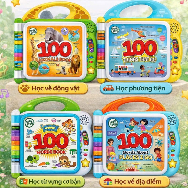 SÁCH ĐIỆN TỬ LEAPFROG 100 CHỦ ĐỀ CHO BÉ – HỌC TIẾNG ANH SIÊU VUI 🎶
