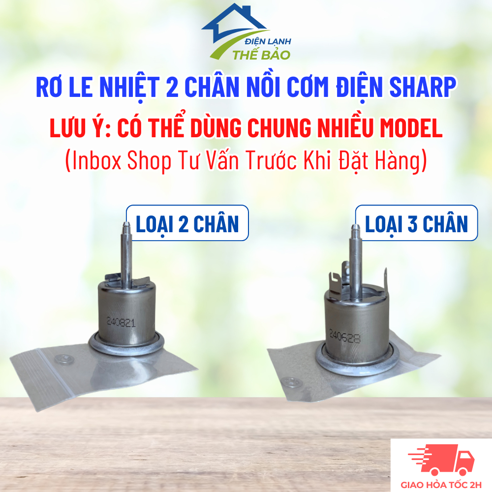 [Inbox Shop Tư Vấn Trước Khi Đặt Hàng] Rơ Le Nhiệt Nồi Cơm Điện SHARP Loại 2 Chân 3 Chân Có Thể Dùng