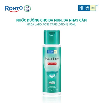Nước dưỡng ẩm Hada Labo Acne Care Calming Lotion dành cho da dầu mụn, da nhạy cảm 170ml