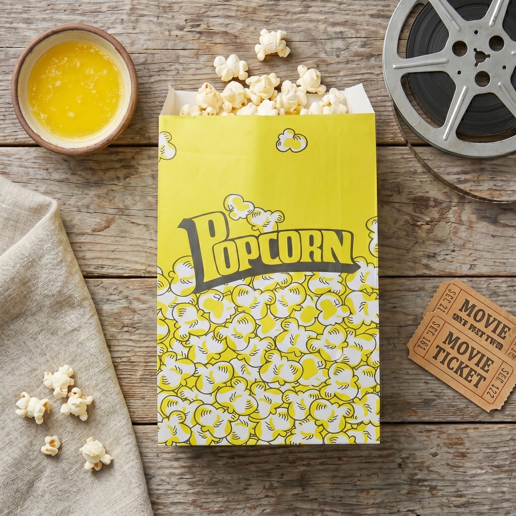 100 Túi Đựng Bắp Rang Bơ Popcorn