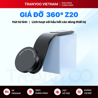 Giá Đỡ Điện Thoại TRANYOO T-Z20 Tích Hợp Từ Tính Chịu Lực Lên Đến 1.8kg Kết Hợp Keo 3M Chắc Chắn