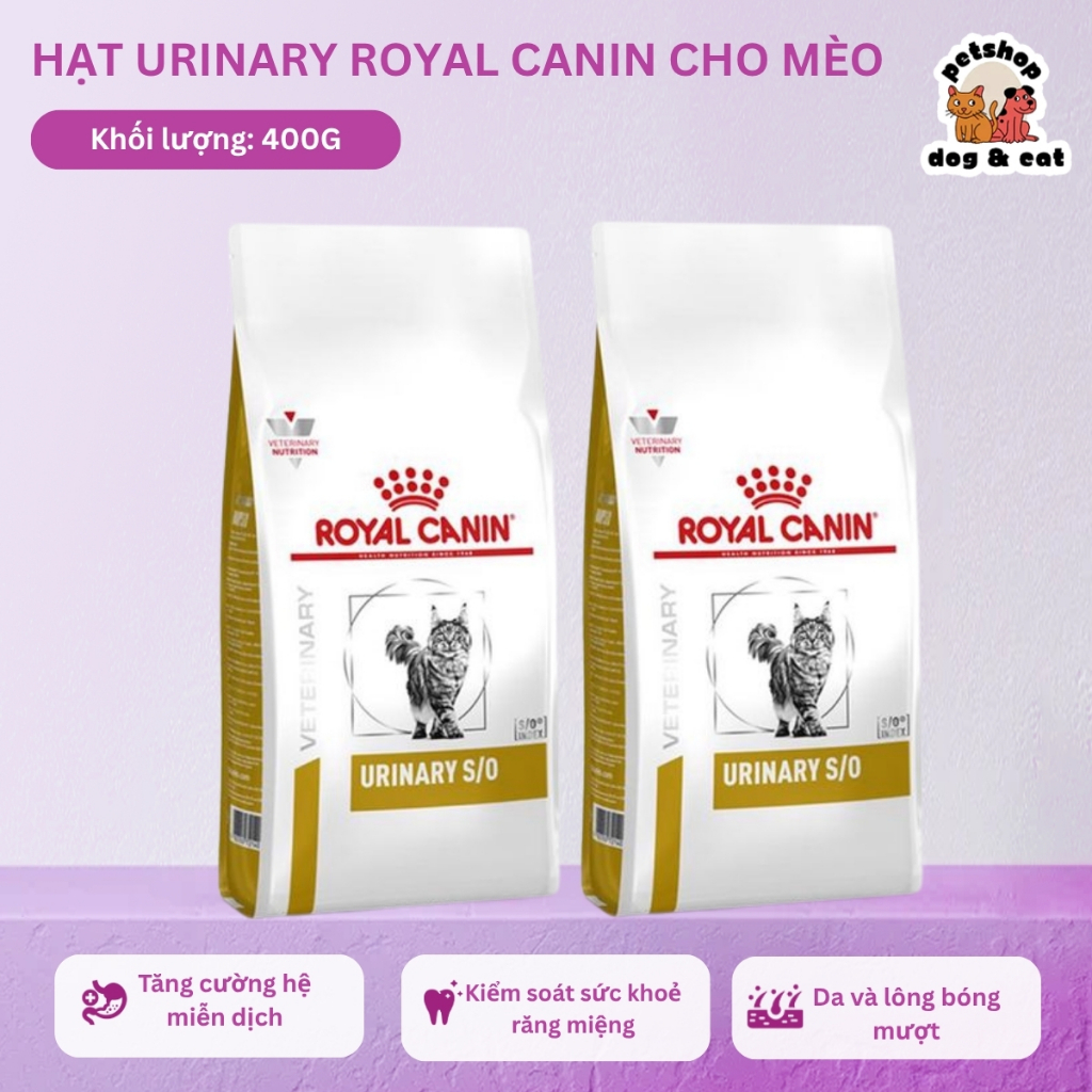 (Royal Canin) Thức Ăn Mèo Sỏi Thận Urinary Royal Canin Gói 400Gr Hỗ Trợ Sức Khỏe Đường Tiết Niệu