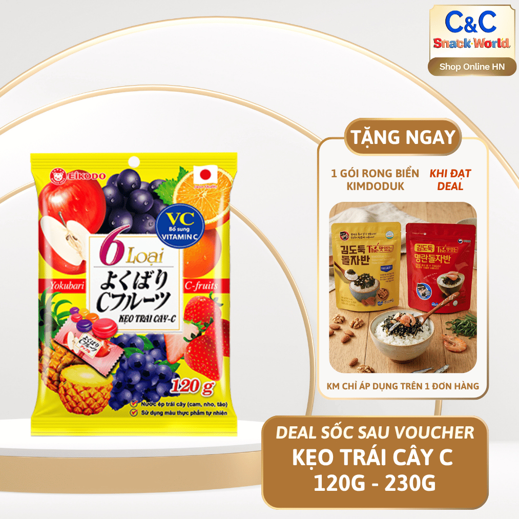 Kẹo trái cây C EIKODO 120gram - 230gram - EIKODO HN