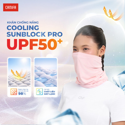 Khăn che mặt chống nắng đa năng unisex người lớn CANIFA 5AC26S001