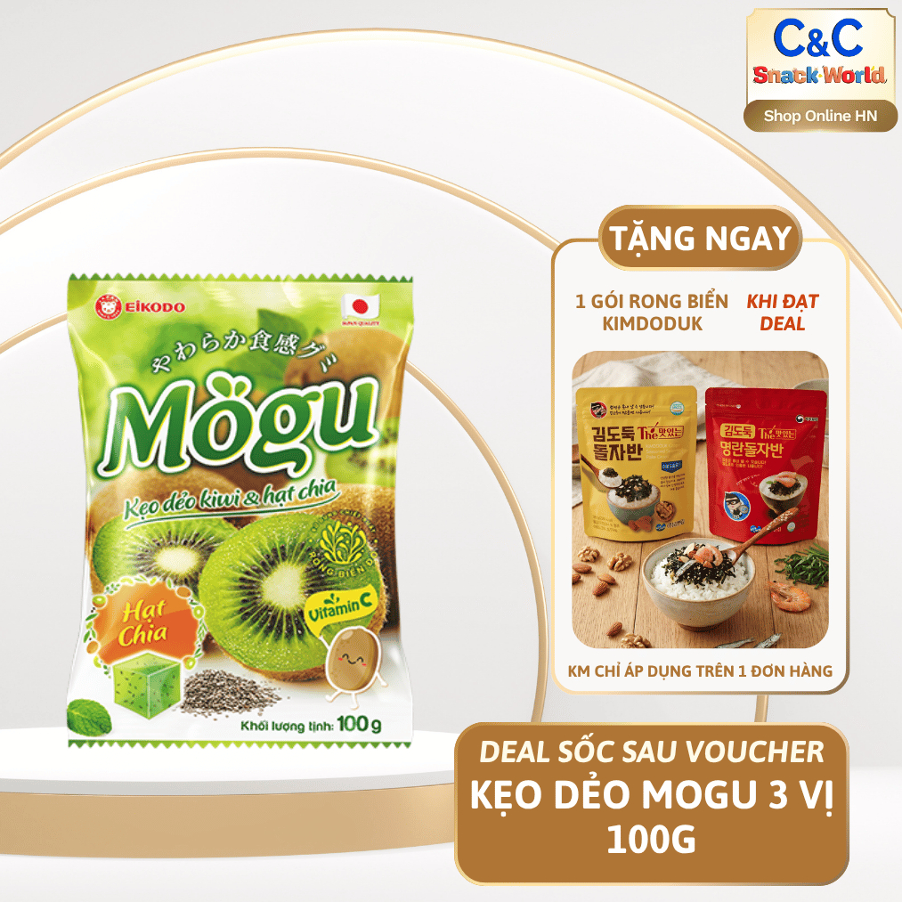 Kẹo Dẻo Mogu Vải/Xoài/Kiwi Sấy EIKODO 100g - EIKODO HN