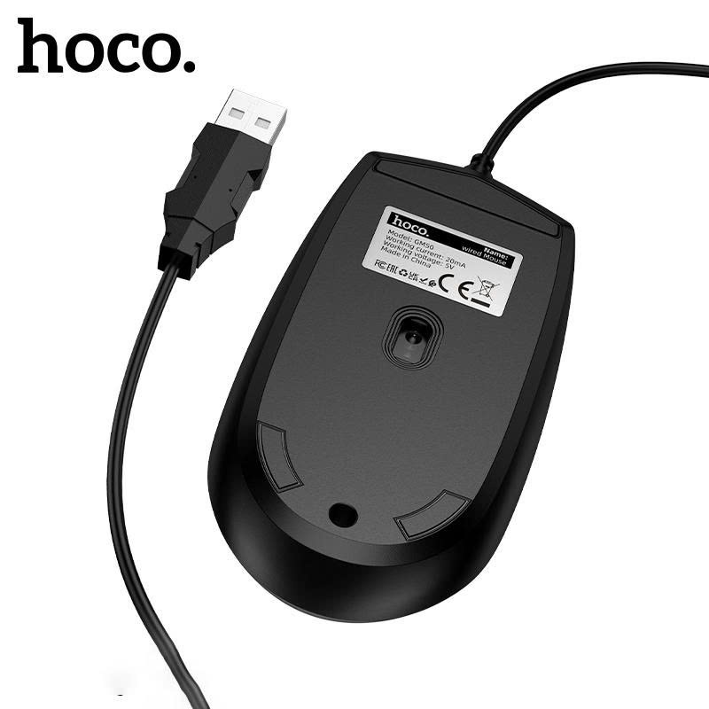 Chuột có dây dành cho máy tính Hoco GM50 League, chân cắm USB | BigBuy360 - bigbuy360.vn