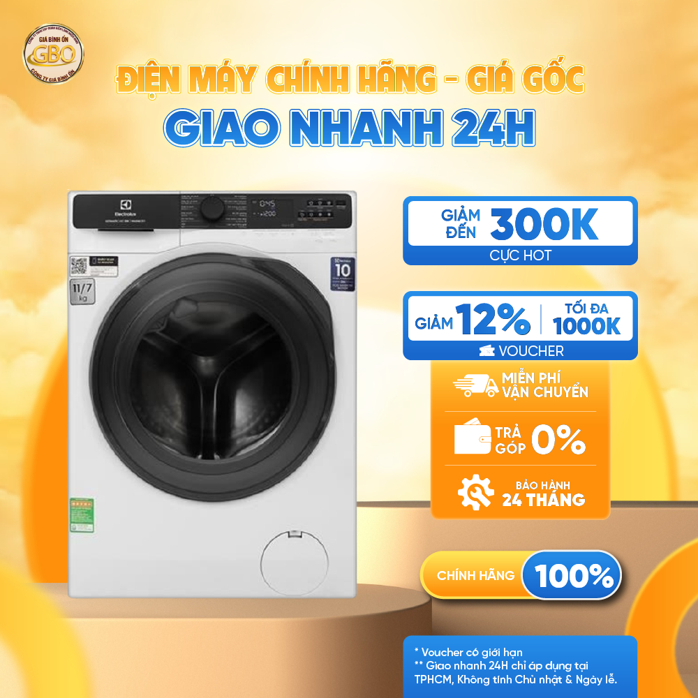EWW1123P5WC - Máy Giặt Sấy Electrolux UltimateCare 500 Inverter giặt 11kg - sấy 7kg