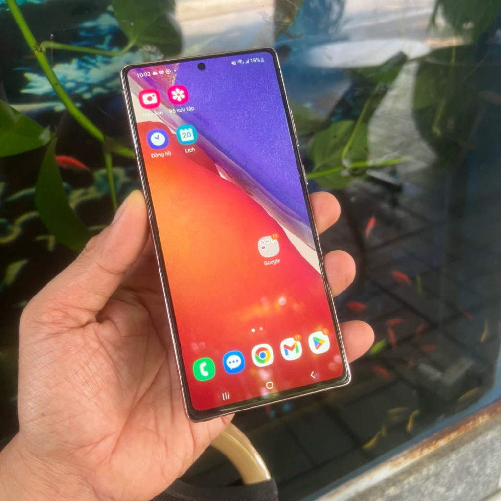 Điện thoại Samsung Note 20 5G 2SIM. Chip Snapdragon S865 chơi ngon mọi game. BH 1 Năm