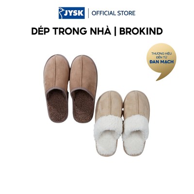 Dép trong nhà | JYSK BROKIND | polyester/cao su | nhiều màu | size 36-46