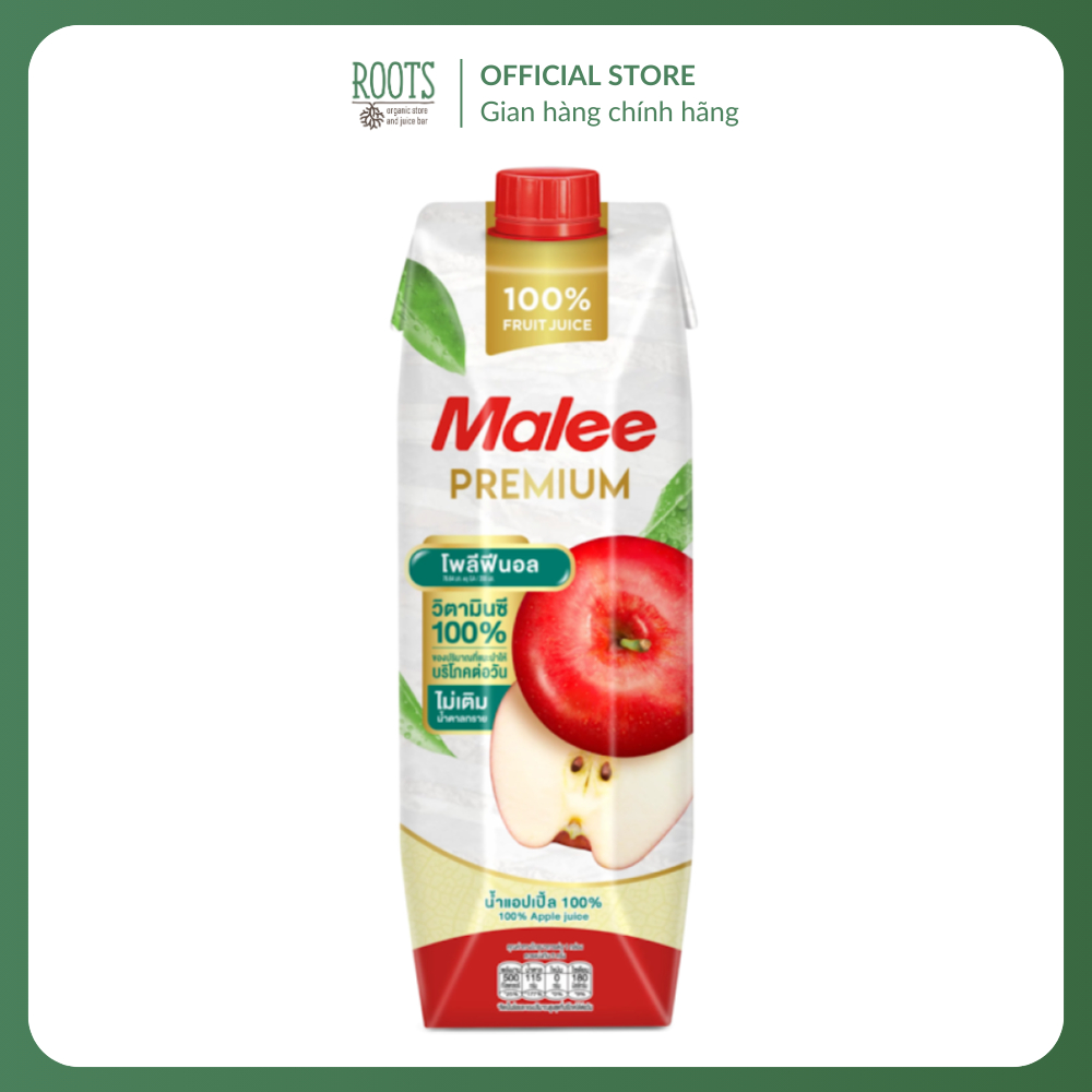 (Ship hỏa tốc) MALEE - Nước Ép Táo, Premium 100% Apple Juice (1L)