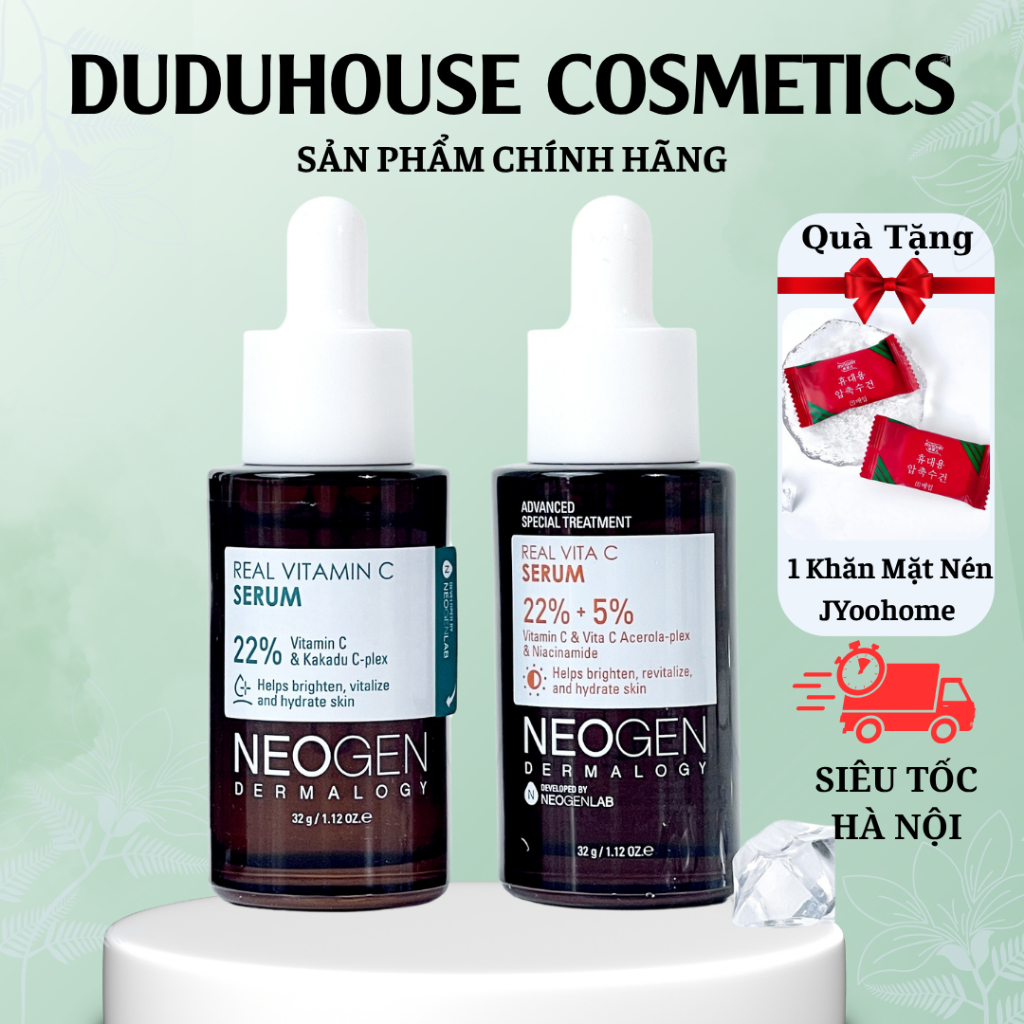 Tinh Chất Neogen Vitamin C SAP 22% Dermalogy Real Vita C Serum Mờ Thâm Dưỡng Trắng 32ml Duduhouse
