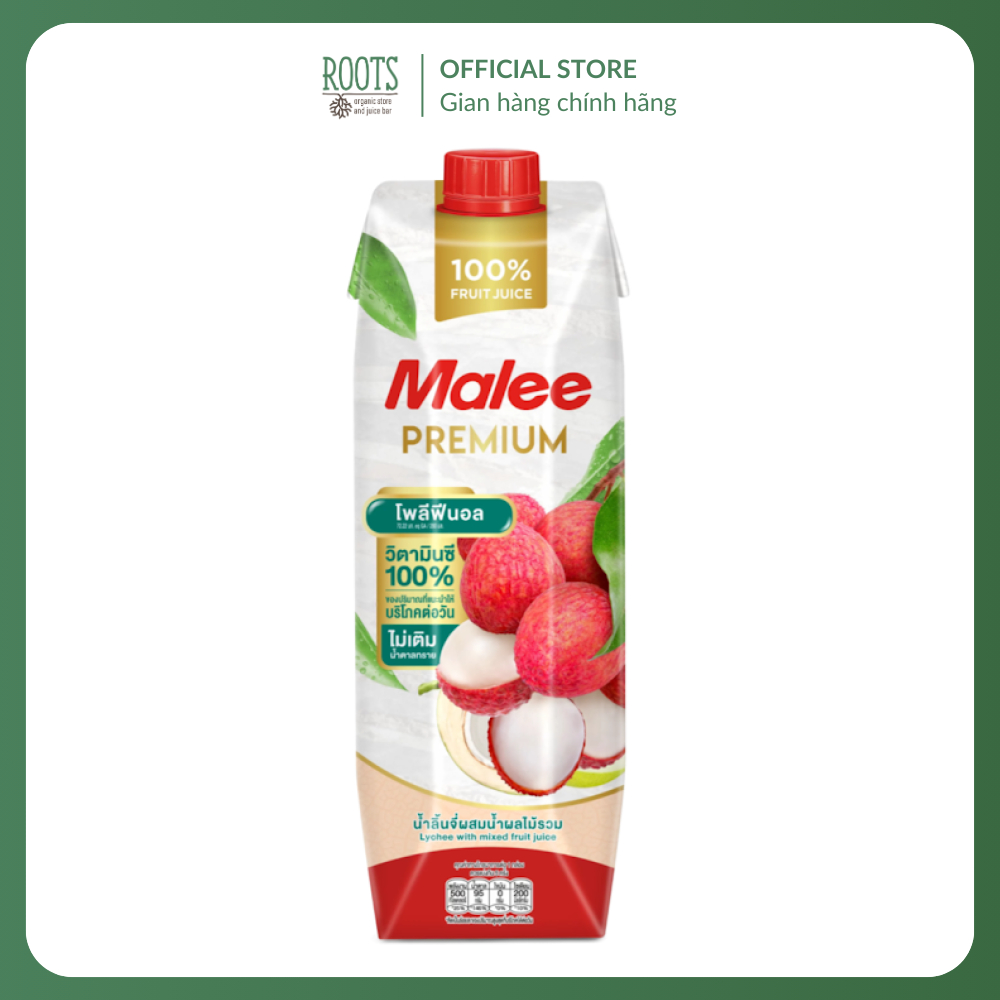 (Ship hỏa tốc) MALEE - Nước Ép Vải & Trái Cây, Premium Lychee with Mixed Fruit Juice (1L)