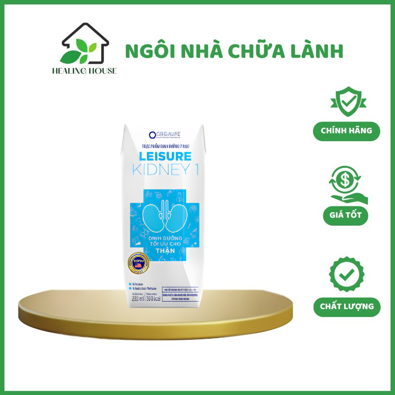Lốc 3 Hộp Soup Dinh Dưỡng Leisure Kidney 1 (250ml) - Giảm Protein, Bảo Vệ Chức Năng Thận, GI Thấp