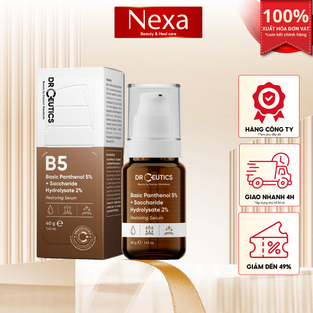 DrCeutics Serum Phiên Bản Nâng Cấp Basic Panthenol 5% & Saccharide Hydrolysate 2% (B5 basic - B5 10%