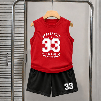 Bộ ba lỗ bé trai số 33 WESTERNDIV size từ 15-40kg - Quần áo bé trai Loza Kids BL657