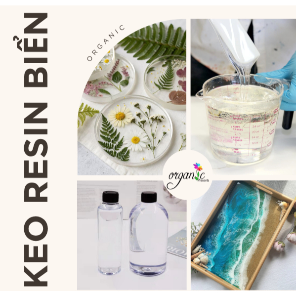 KEO EPOXY RESIN BIỂN TRONG SUỐT - nhựa keo epoxy phủ tranh 3D
