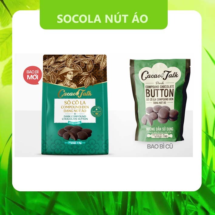 Sô Cô La Compound Đen Dạng Nút Áo Cacao Talk 1kg