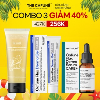 Combo Chăm Sóc Da Mụn: Sữa Rửa Mặt Gừng 120ml,Gel Thoa Mụn Thâm 20g, Kem Dưỡng Ẩm 40g, Serum Cho Da Mụn 19ml The Cafuné