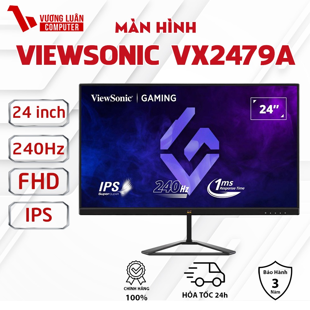 Màn hình VIEWSONIC VX2479A-HD-PRO 24inch 240Hz 1ms Chính Hãng