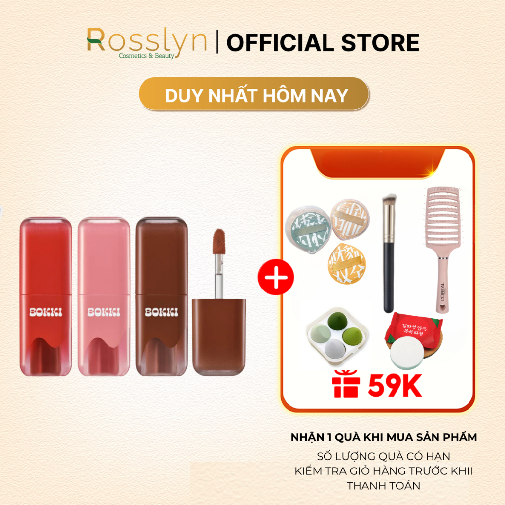 Son Tint Black Rouge Glow Bokki Tint Chính Hãng Đủ Màu 49.1g