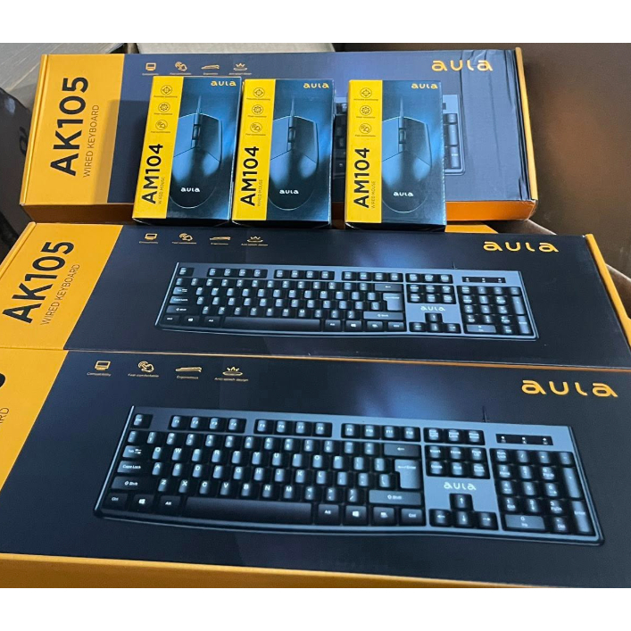 Bộ chuột phím Aula AM104 AK105 chính hãng