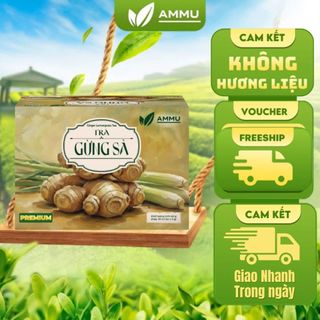 Trà Gừng Sả  AMMU Hộp 20 Túi Lọc - giúp giữ ấm cơ thể