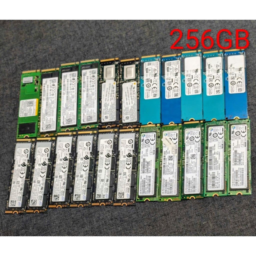 SSD Nvme 256GB 2280 tháo máy sức khoẻ tốt
